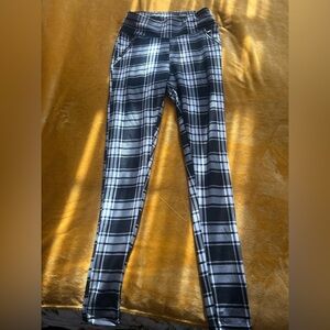 Black and White Plaid Pants
